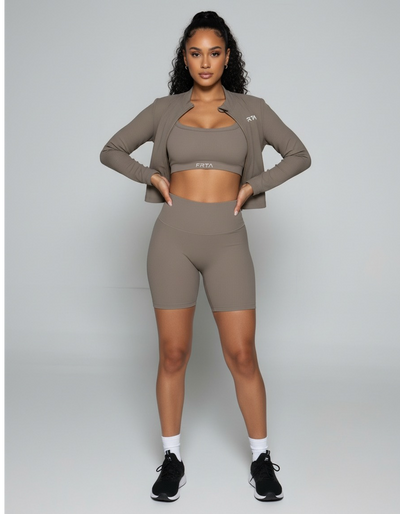 light brown Elevate short set