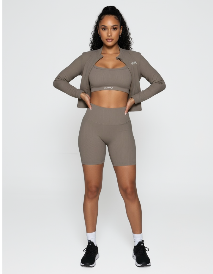 light brown Elevate short set