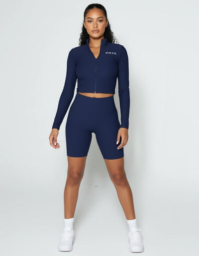 Navy blue Elevate short set