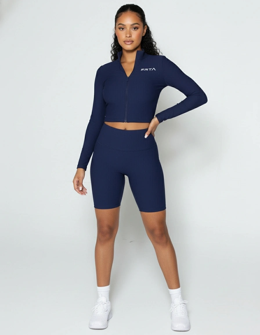 Navy blue Elevate short set